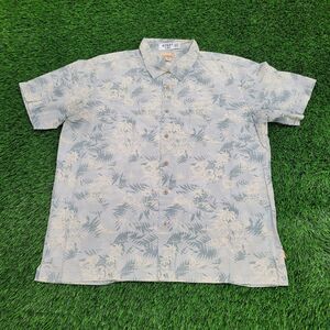 Sideout Hawaii Aloha Button Shirt XL 26x31 Blue Summer